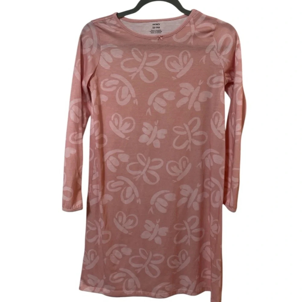 Carter's Pink Butterfly Girls Nightgown
